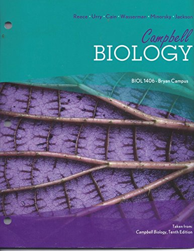 9781269631884: Campbell Biology 1406 Bryan Campus Tenth Edition