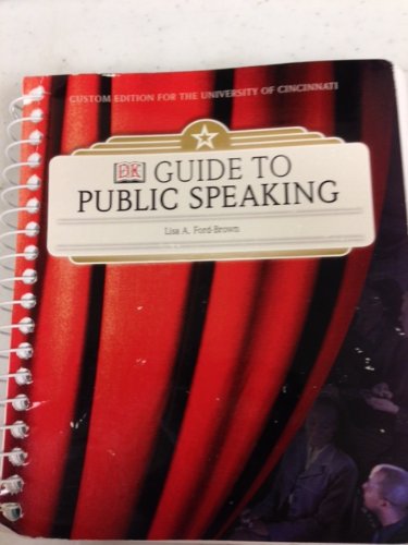 Stock image for Guide to Public Speaking, University of Concinnati for sale by HPB-Red