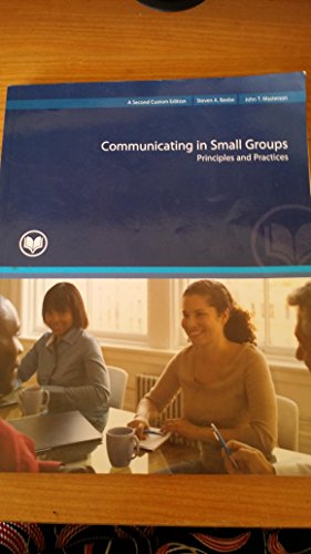 Stock image for Communicating in Small Groups Principles and Practices for sale by HPB-Red