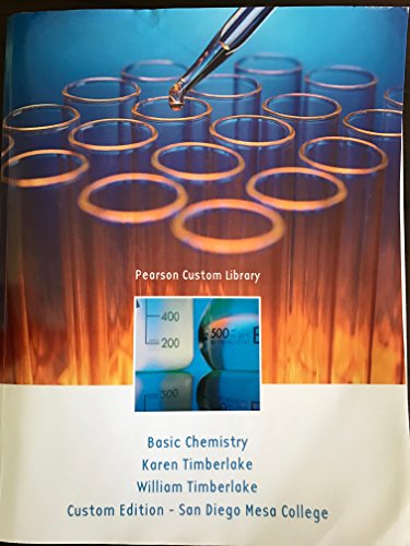 9781269663717: Pearson Custom Library Basic Chemistry for San Diego Mesa College