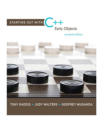 9781269727662: Starting out with C++ Early Objects 7th edtion - Custom Seventh Edition