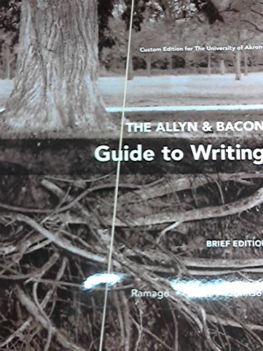 Stock image for The Allyn and Bacon Guide to Writing for sale by HPB-Red