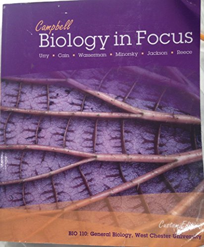 Stock image for Campbell Biology in Focus Custom Edition BIO 110 West Chester University for sale by Project HOME Books