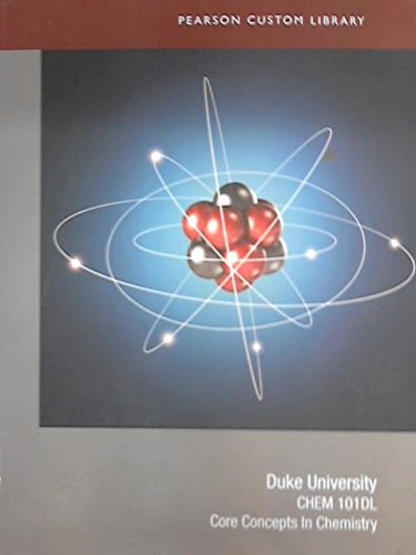 Imagen de archivo de Core Concepts in Chemistry Duke University a la venta por Better World Books