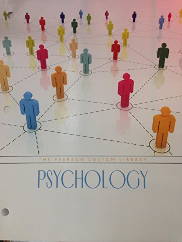 Imagen de archivo de The Pearson Custom Library Psychology a la venta por HPB-Red