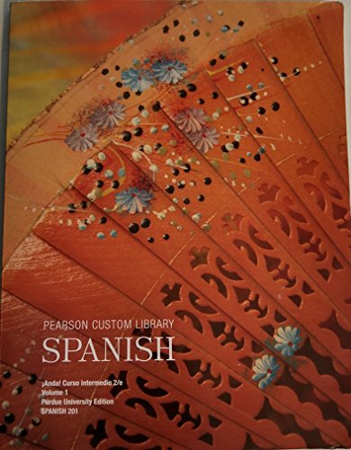 Stock image for Pearson Custom Library Spanish 201 Volume 1 Purdue University 2/e for sale by Better World Books