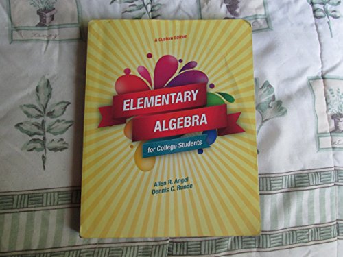 9781269861236: Elementary Algebra for College Students, Ninth Edi