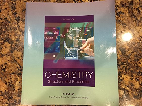 Imagen de archivo de Chemistry: Structure and Properties, Customer Univ of Md Chem 135 a la venta por BookHolders