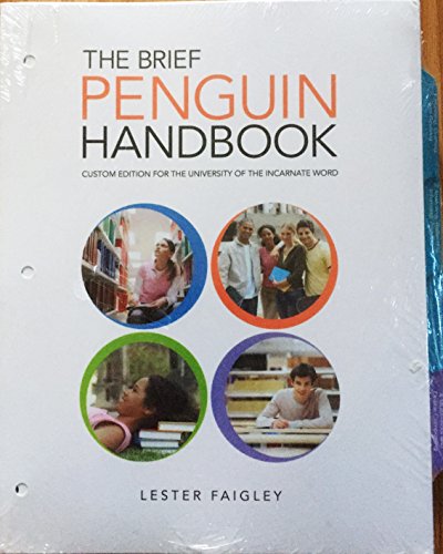 Stock image for The Brief Penguin Handbook Custom Edition for the University of the Incarnate Word for sale by HPB-Red