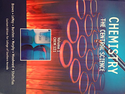 Stock image for CHEMISTRY: The Central Science, Volume 1(CHEM 121)" for sale by Hawking Books