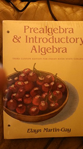 Stock image for Prealgebra & Introductory Algebra (Third Custom Edition for Indian River State College) for sale by SecondSale