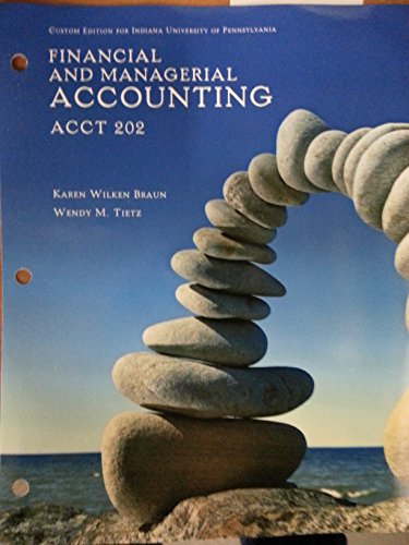 9781269899093: Financial and Managerial Accounting - ACCT 202