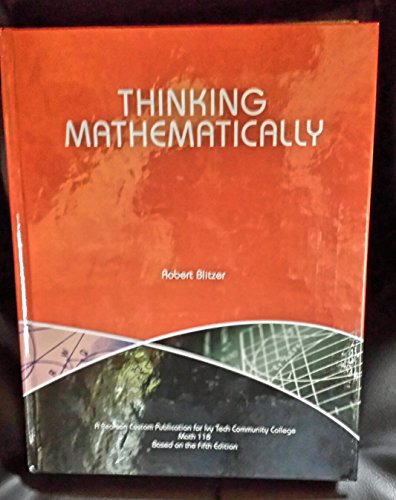 9781269912853: Thinking Mathematically