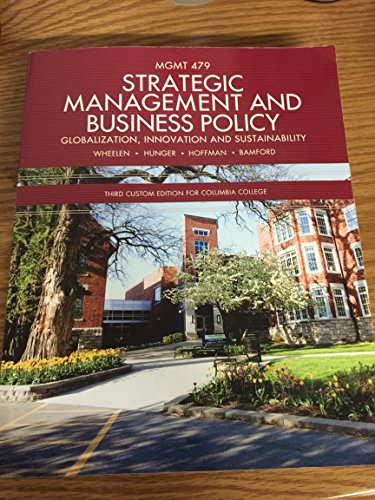 Stock image for Strategic Management and Business Policy for sale by HPB-Red