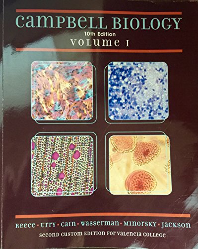 Stock image for Campbell Biology 10th Edition Volume I (Valencia College Edition) for sale by SecondSale