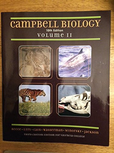 9781269917957: Campbell Biology 10th Edition Volume II Valencia College Edition