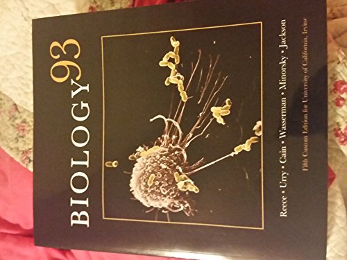 Stock image for Biology93 Fifth Custom Edition for University of California, Irvine for sale by Books From California
