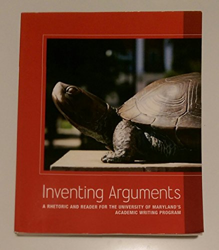 Imagen de archivo de INVENTING ARGUMENTS >CUSTOM< a la venta por Irish Booksellers