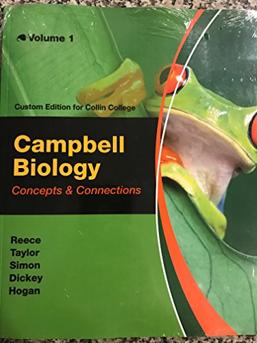 9781269927215: Campbell Biology Concepts & Connections Custom Edition for Collin College Volume 1