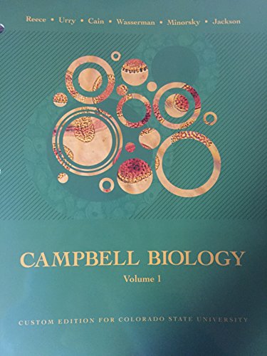 Imagen de archivo de Campbell Biology Volume 1 Looseleaf Custom Colorado State Edition a la venta por Front Range Books, LLC