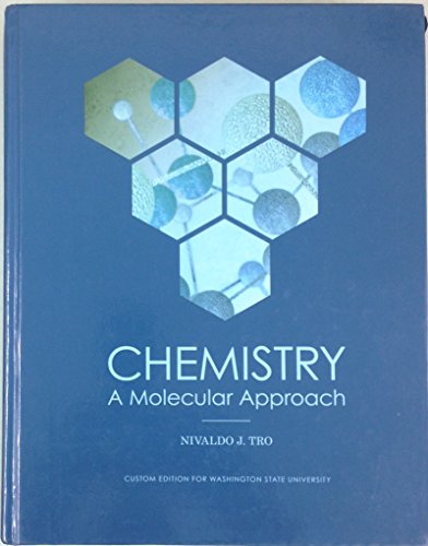 Imagen de archivo de Chemistry: A Molecular Approach (Custom Edition for Washington State University) a la venta por Better World Books