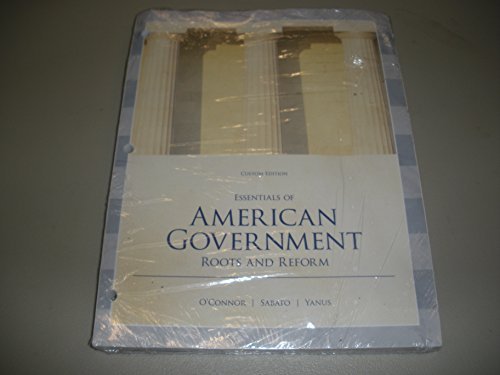 Stock image for Essentials of American Government Roots and Reform Custom Edition for sale by HPB-Red