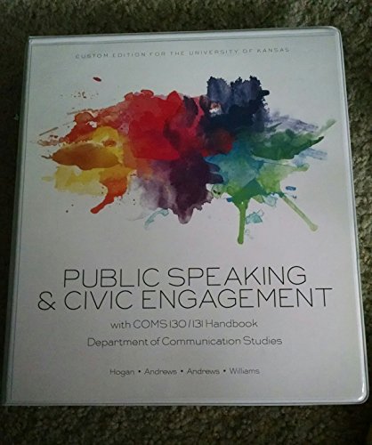 Stock image for Public Speaking and Civic Engagement -custom edition for the University of Kansas for sale by HPB-Red