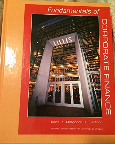 Imagen de archivo de Fundamentals of Corporate Finance (Second Custom Edition for University of Oregon) a la venta por HPB-Red