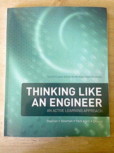 Imagen de archivo de Thinking Like an Engineer: An Active Learning Approach, Second Edition a la venta por HPB-Red