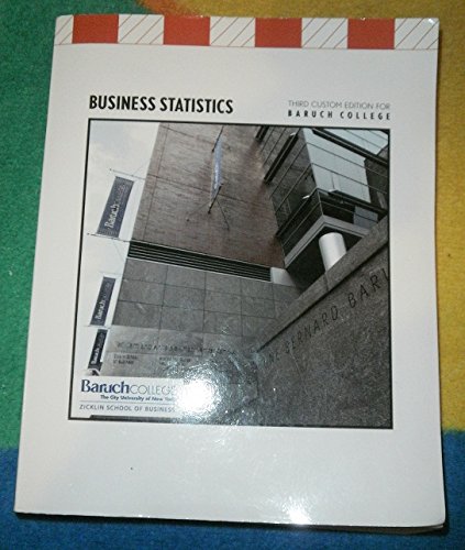 Beispielbild fr Business Statistics zum Verkauf von Better World Books