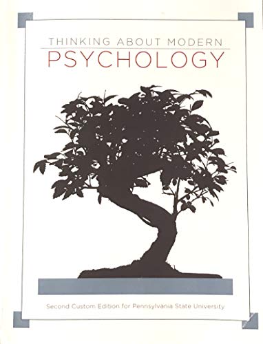 9781269958431: Thinking About Modern Psychology - Second 2nd Cust