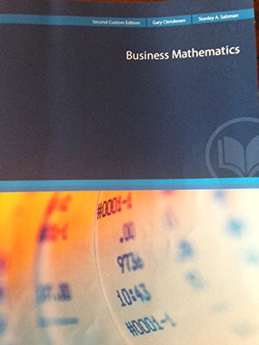 Imagen de archivo de Business Mathematics a la venta por HPB-Red