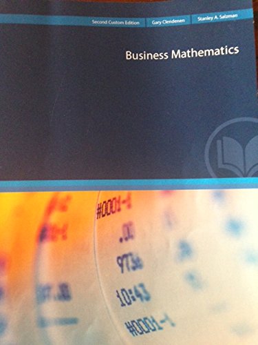 Stock image for Business Mathematics for sale by HPB-Red