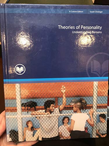 Stock image for Theories Personalities: Understanding Persons Rio Salado for sale by HPB-Red