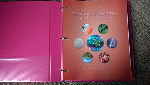 Imagen de archivo de General Chemistry, Atoms First - Semester 1 a la venta por Better World Books