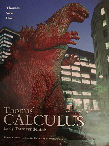 9781269962292: Thomas' Calculus Early Transcendentals Second Custom Edition for the University of Pennsylvania