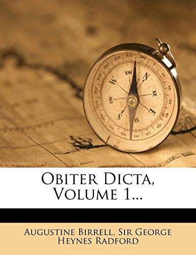Obiter Dicta, Volume 1... (9781271870035) by Birrell, Augustine