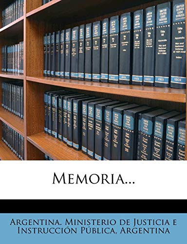 Memoria... (Spanish Edition) (9781274429469) by Argentina