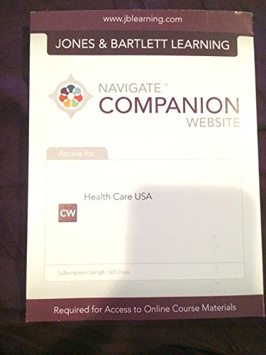 Imagen de archivo de Companion Website Health Care USA a la venta por BooksRun
