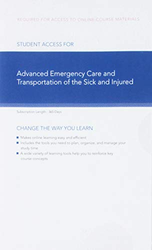 Stock image for Advanced Emergency Care And Transportation Of The Sick And Injured Premier Package Digital Supplement for sale by The Book Cellar, LLC