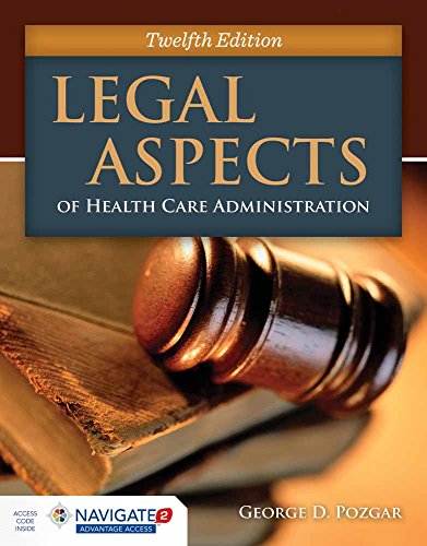 9781284065923: Legal Aspects Of Health Care Administration