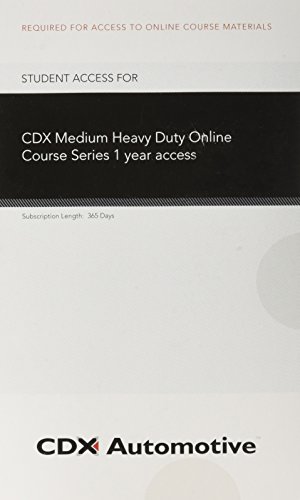 Beispielbild fr CDX Medium/Heavy Vehicle (1-Year): 2014 NATEF Edition zum Verkauf von BooksRun