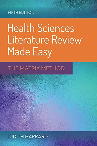Beispielbild fr Health Sciences Literature Review Made Easy: The Matrix Method zum Verkauf von BooksRun