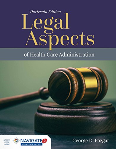9781284127171: Legal Aspects of Health Care Administration