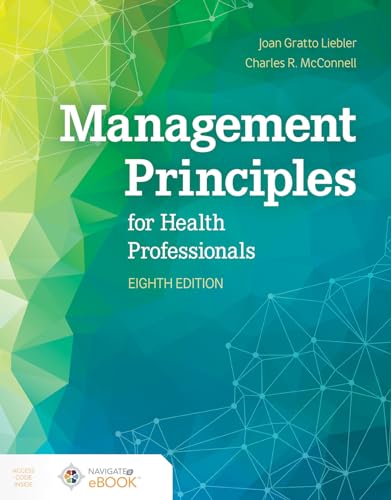 Imagen de archivo de Management Principles for Health Professionals a la venta por BooksRun