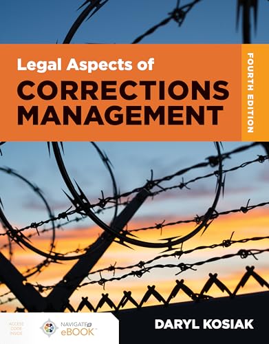 Beispielbild fr Legal Aspects of Corrections Management zum Verkauf von Cucamonga Books