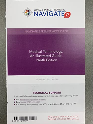 Stock image for Navigated 2 Premier Access for Medical Terminology: An Illustrated Guide 9th Edition for sale by A Team Books