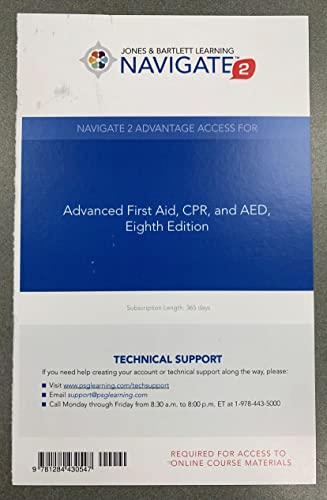 Stock image for Navigate 2 Advantage Access for Advanced First Aid, CPR, and AED 8th Edition for sale by A Team Books