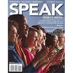 Beispielbild fr Speak: A Student-Tested, Faculty-Approved Approach to Learning Public Speaking; First Edition zum Verkauf von BooksRun