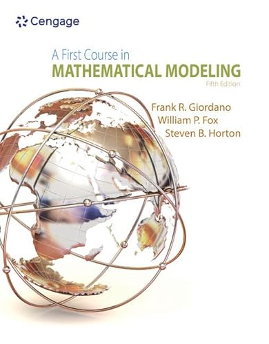 Beispielbild fr A First Course in Mathematical Modeling zum Verkauf von BooksRun